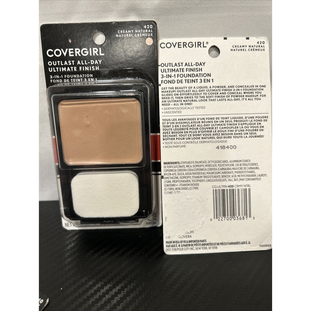 CoverGirl Outlast All-Day Ultimate Finish‎ 3-in-1 Foundation 420 Creamy Natural